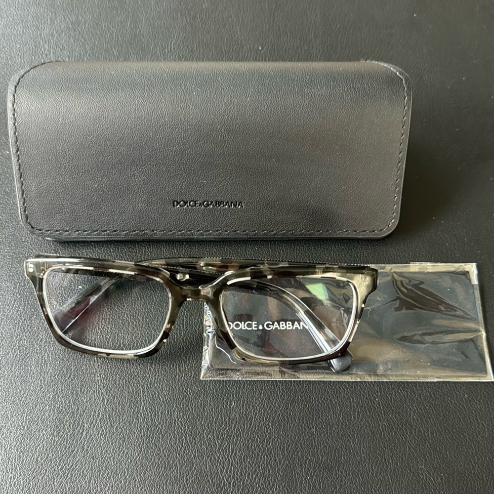Never Worn - Dolce & Gabbana DG3337 Grey Havana Eyeglass Frames Rx